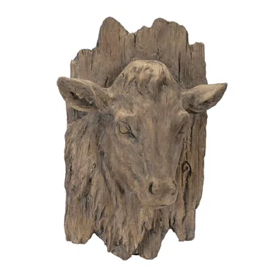 Hivvago Cow Plaque In Brown