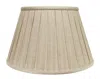 Hivvago Cream Linen Pleated Empire Lamp Shade In Neutral