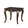 Hivvago Croy 28 Inch Side End Table, Classic Cabriole Legs, Dark Cherry Brown In Brown