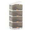 Hivvago Cube Stackable Storage Bins With Detachable Wheels