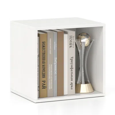 Hivvago Cube Storage Organizer Stackable Open Book Shelf Wooden Display Shelving Unit