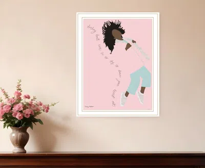 Hivvago Dance Your Heart Out White Framed Print Wall Art In Multi
