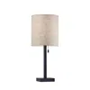 Hivvago Dark Bronze Metal Table Lamp In Neutral