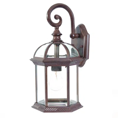 Hivvago Dark Brown Eastern Lantern Wall Light