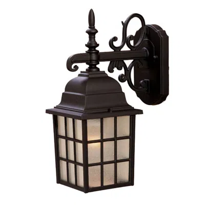 Hivvago Dark Brown Window Pane Lantern Wall Light