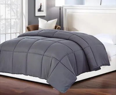 Hivvago Dark Gray Queen Polyester Thread Count Down Alternative Comforter
