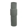 Hivvago Decorative Accent Vase, Sleek Cactus Design, 24 Inch Green Ceramic