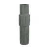 Hivvago Decorative Accent Vase, Sleek Cactus Design, 36 Inch Green Ceramic In Gray