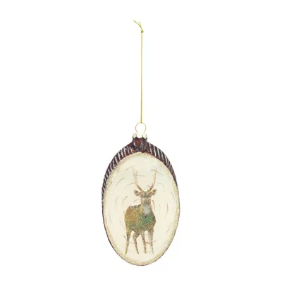 Hivvago Deer Disc Ornament (set Of 12) In Multi