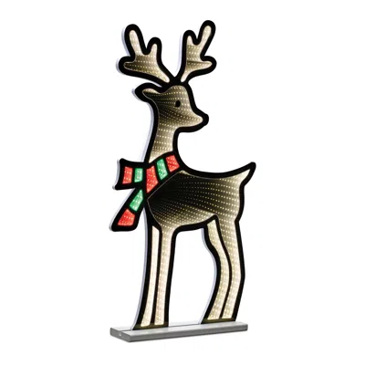 Hivvago Deer With Scarf Ekkolight 33"h In Gray