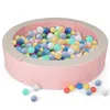 Hivvago Detachable Foam Ball Pit With 50 Colorful Ocean Balls