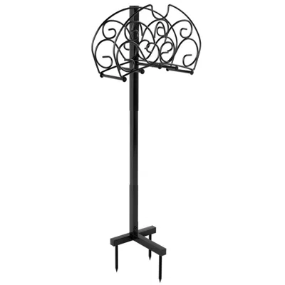 Hivvago Detachable Freestanding Hose Holder For Outdoor Yard Garden Lawn