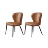 Hivvago Dining Chairs Set Of 2 In Brown