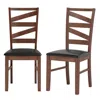 Hivvago Dining Chairs Set Of 2 Kitchen Side Chairs With Rubber Wood Legs