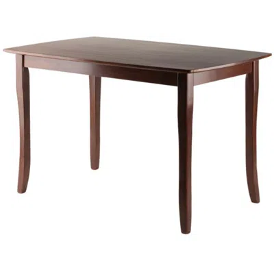 Hivvago Dining Table Walnut In Brown