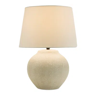 Hivvago Distressed Ceramic Table Lamp 20"h In Neutral