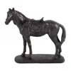 Hivvago Don 10 Inch Horse Figurine Sculpture, Handmade Table Accent Brown Polyresin In Black