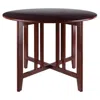 Hivvago Double Drop Leaf Dining Table Walnut