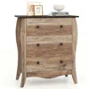 Hivvago Dresser For Bedroom With 3 Folding Fabric Drawers And Anti-tipping Kit