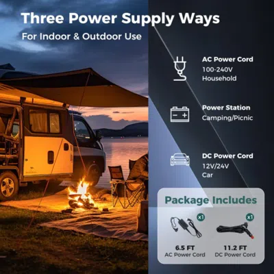 Hivvago Dual Zone 12v 42qt Car Refrigerator For Vehicles Camping Travel Truck Rv Boat Outdoor And Home Use In Multi