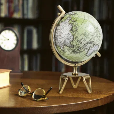 Hivvago Educational Geographic 5/8/10 Inch World Globe With Triangle Metal Stand In Green