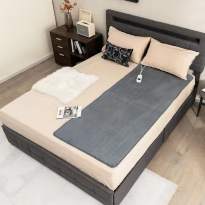 Hivvago Electric Heated Mattress Pad With 5 Heating Levels And Overheat Protection-gray
