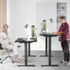 Hivvago Electric Height Adjustable Standing Desk With Memory Controller-black