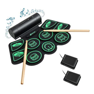 Hivvago Electronic Drum Set With 2 Build-in Stereo Speakers For Kids