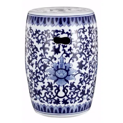 Hivvago Elegant Classic Garden Stool In Blue
