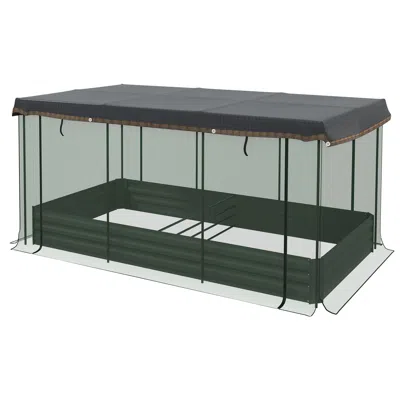 Hivvago Elevated Garden Bed With Protective Shade