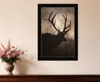 Hivvago Elk Sunrise Black Framed Print Wall Art In Black