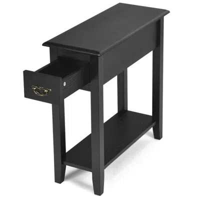 Hivvago End Table Bedside Sofa End Table Narrow Nightstand With Wooden Legs