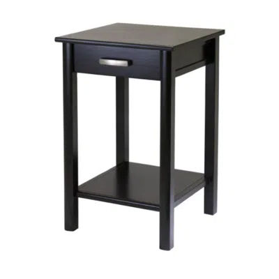 Hivvago End Table Espresso In Brown