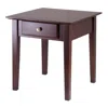 Hivvago End Table Walnut