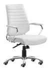 Hivvago Enterprise Low Back Office Chair White In White