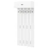Hivvago Entryway Wall Coat Rack Wall Mounted Coat Clothes Rack In White