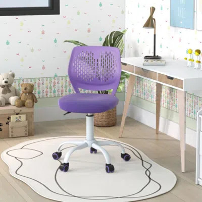 Hivvago Ergonomic Children Study Chair With Adjustable Height-purple