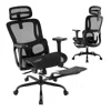 Hivvago Ergonomic Office Chair Swivel Computer Desk Chair With Rotating Headrest