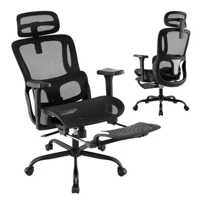 Hivvago Ergonomic Office Chair Swivel Computer Desk Chair With Rotating Headrest