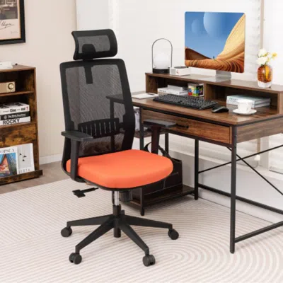 Hivvago Ergonomic Office Chair With Lumbar Support And Adjustable Headrest-black