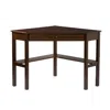 Hivvago Espresso Corner Computer Desk In Brown