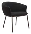 Hivvago Essen Dining Chair Black & Bronze In Black