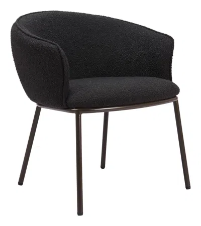 Hivvago Essen Dining Chair Black & Bronze