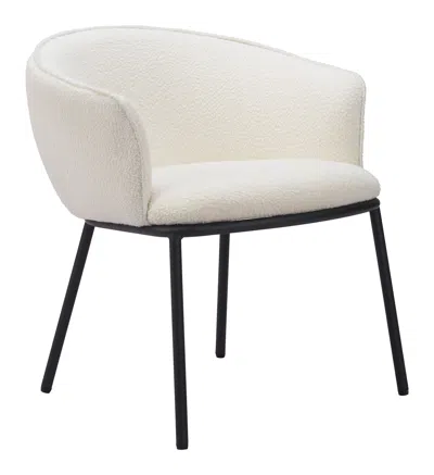 Hivvago Essen Dining Chair Ivory In White