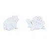 Hivvago Etched Frog And Turtle Figurine (set Of 2) In Transparent