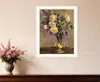 Hivvago Evening Vase White Framed Print Wall Art In White