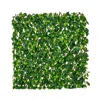 Hivvago Expandable Fence Privacy Screen Decorative Faux Fencing Panel With Real Willow Frame In Green