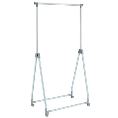 Hivvago Extendable Foldable Heavy Duty Clothing Rack With Hanging Rod In Blue