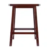 Hivvago Fan Shape Counter Stool Walnut