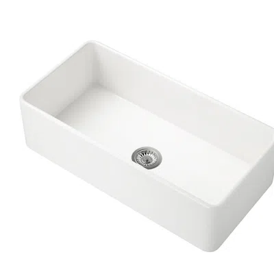 Hivvago Farmhouse Kitchen Sink Single Undermount Apron Sink - White